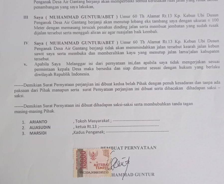 Bukan Hanya Merusak Gorong – Gorong,Ex Tambang Abet diduga Telah Merusak Kawasan Hutan Lindung dan Lingkungan Hidup&nbsp;.